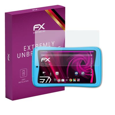 atFoliX Plastic Glass Protective Film compatible with Kurio TAB Advance, 9H Hybrid-Glass FX Screen Protector