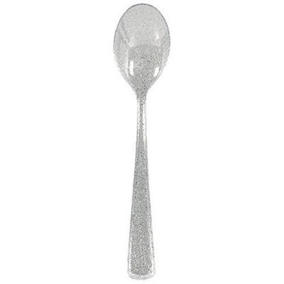 Amscan Glitter Spoons Party Supplies, Multicolor