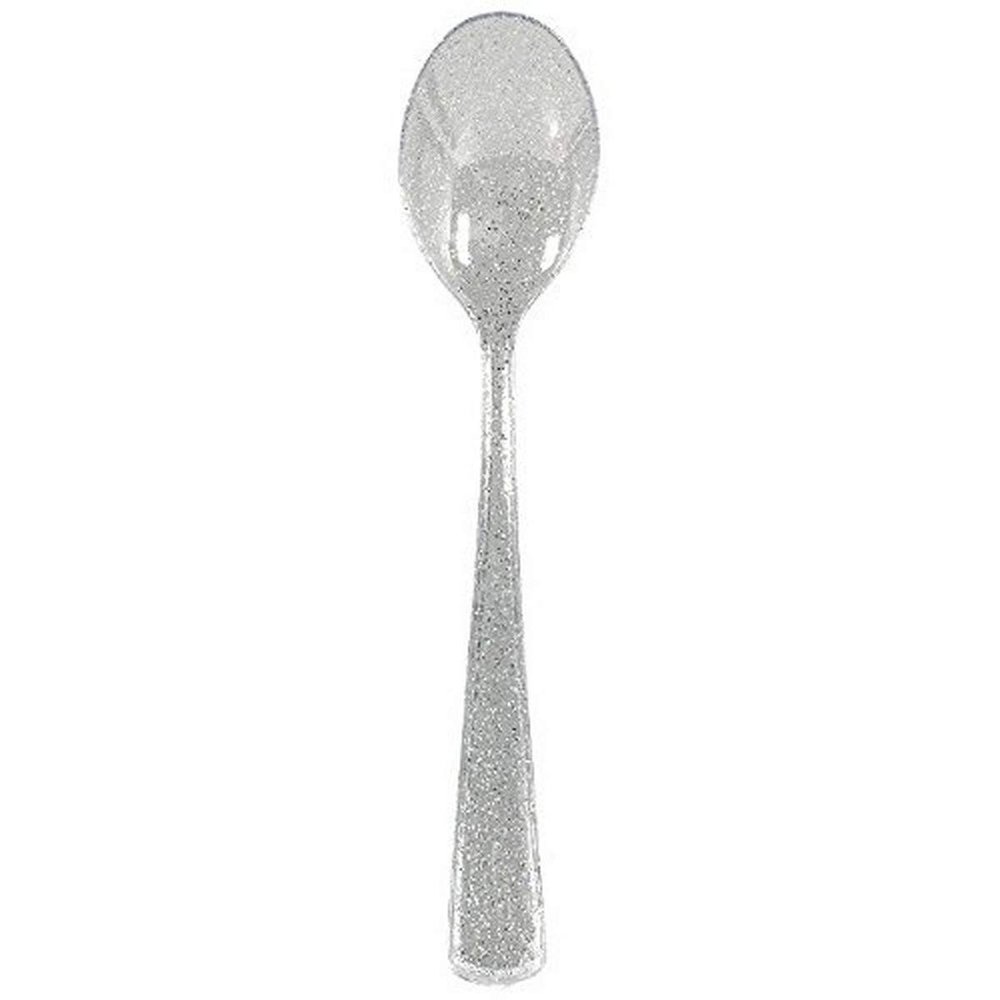 Amscan Glitter Spoons Party Supplies, Multicolor