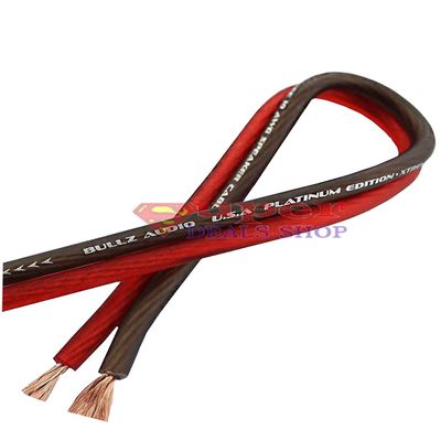 50 FT 10 Gauge Professional Speaker Wire Cable Conductor Bonded Zip Cord Power True Spec Soft Touch Car Home Audio Super-Deals-Shop