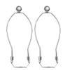 2 Pcs 8 inch Lamp Harp Holder for Table and Floor Lamps (Chrome Polished) view 1
