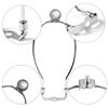 2 Pcs 8 inch Lamp Harp Holder for Table and Floor Lamps (Chrome Polished) view 3