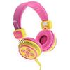 Moki Kid Safe On-Ear Headphones Pink Yellow Acchpkspy view 1