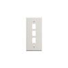 3 Port Faceplate White (9) view 1