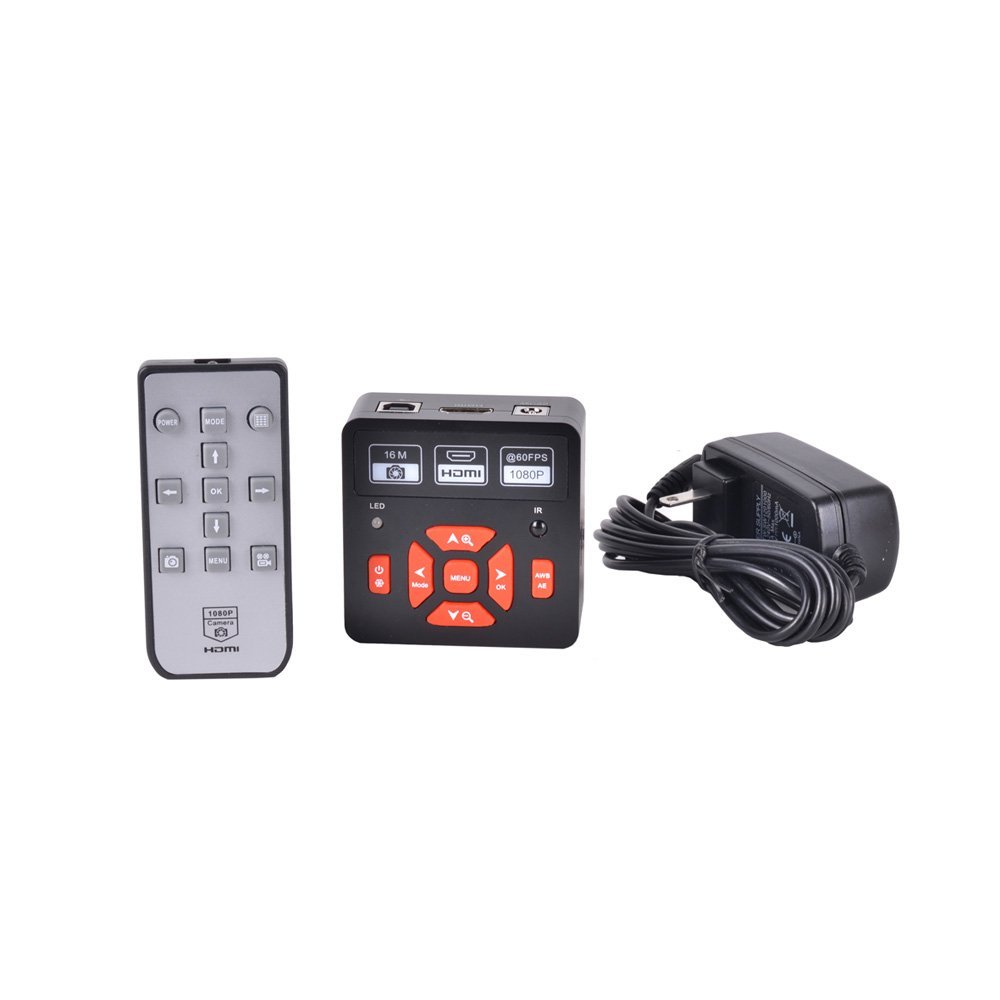 2018 Latest 16MP Full HD 1080P 60FPS HDMI USB Digital Industry Video C-mount Microscope Camera Set TF Card Video Recorder