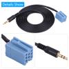 Acouto 3.5mm Car AUX in Cable AUX Audio Music Adapter Cable Fit for B5 for for view 2