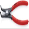 KNIPEX Tools 49 41 A21 Precision Circlip Snap-Ring Pliers with Limiter, External 90-Degree Angle view 3