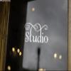 Studio 6.5" x 3.5" Vinyl Decal Sticker - Door Sign - 20 Color Options - White view 2