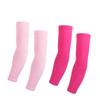Arm Sleeves For Women Men (2 pair) Cycling Armwarmers Summer UV Sun Protection Red + Pink XL view 1