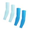 Arm Sleeves For Women Men (2 pair) Cycling Armwarmers Summer UV Sun Protection Blue + Light-Blue XXL view 1