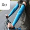 Arm Sleeves For Women Men (2 pair) Cycling Armwarmers Summer UV Sun Protection Blue + Light-Blue XXL view 4