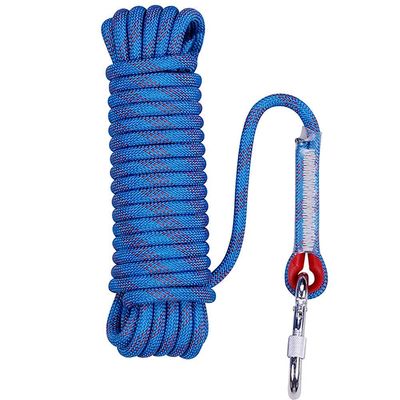 Aoneky Outdoor 10mm 65ft Static Utility Rope, Heavy Duty Polyester Rope for Pulling, Rigging, Tree Work & Hunting, Gym Fitness, 2000LB Tensile Strength, Blue