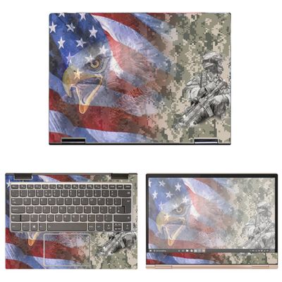 Decalrus - Protective Decal Patriotic Skin Sticker for Lenovo Yoga 730 13 (13.3" Screen) case Cover wrap LEyoga730_13-21