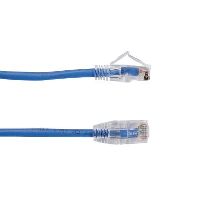 4FT Blue CAT6 Slim 28AWG Patch Cable 250MHz UTP CM Snagless