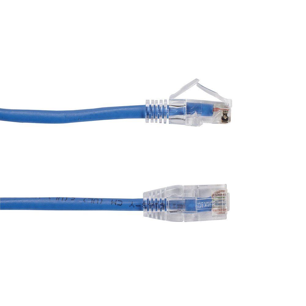 4FT Blue CAT6 Slim 28AWG Patch Cable 250MHz UTP CM Snagless