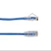4FT Blue CAT6 Slim 28AWG Patch Cable 250MHz UTP CM Snagless view 1