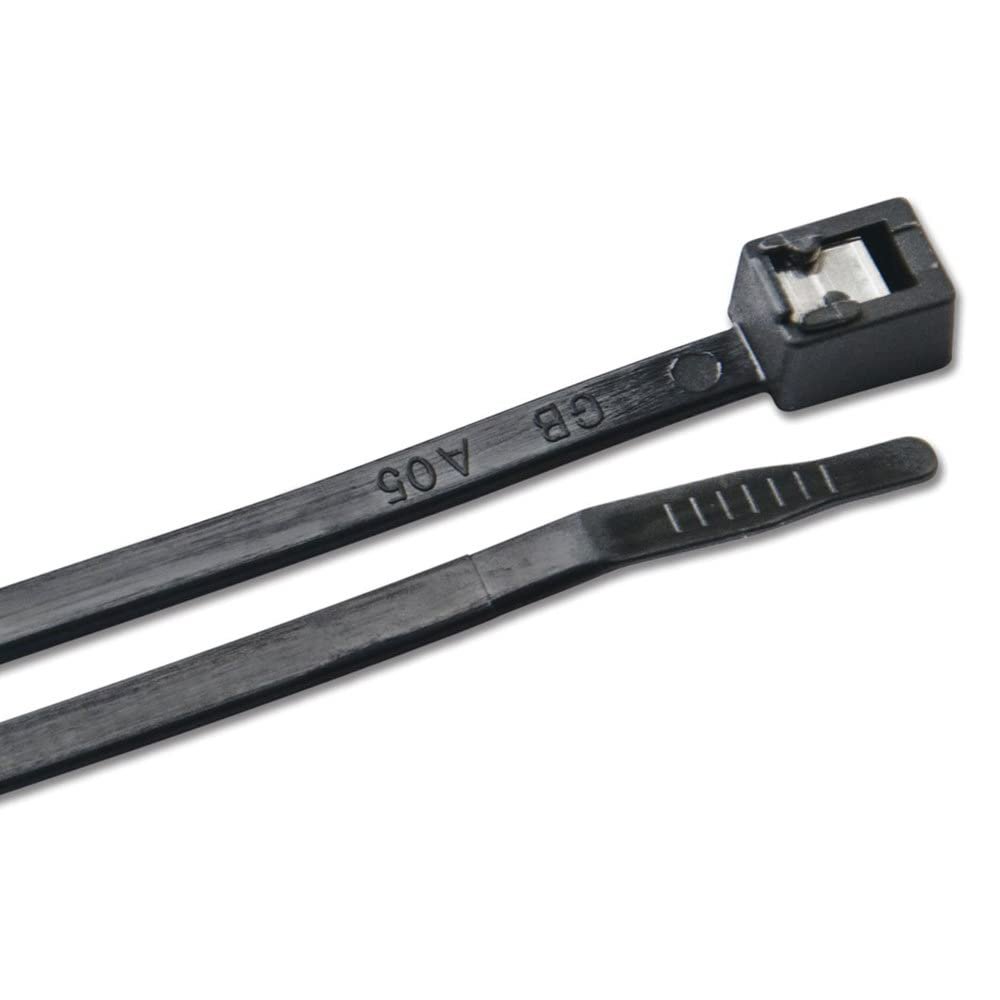 Ancor 199336 Cable Tie, Self-Cutting, 4", Black, 50pc
