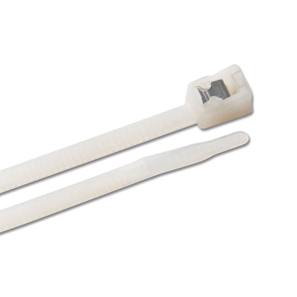 Ancor 199339 Cable Tie, Self-Cutting, 6", Natural, 50pc