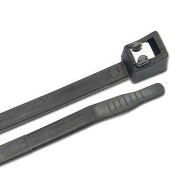 Ancor 199343 Cable Tie, Self-Cutting, 6", Black, 500pc