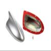 AntennaMastsRus - Functional Silver Shark Fin Antenna for 2013 Infiniti JX35 view 2