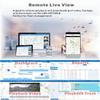 JOINLGO 4 Channel WiFi GPS 4G LTE Cellular 1080P Vehicle Bus CCTV DVR Video Recorder Kit Remote View on APP/Web 4 Side Front Rear View IP68 Backup Cameras for Truck RV Bus Van Fleet view 4