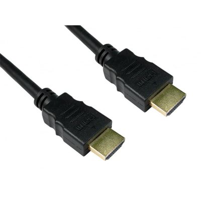 Express One 77HD4-311H HDMI Cable High Speed with Ethernet V2.0 Full HD 4K 3D, Black/Gold