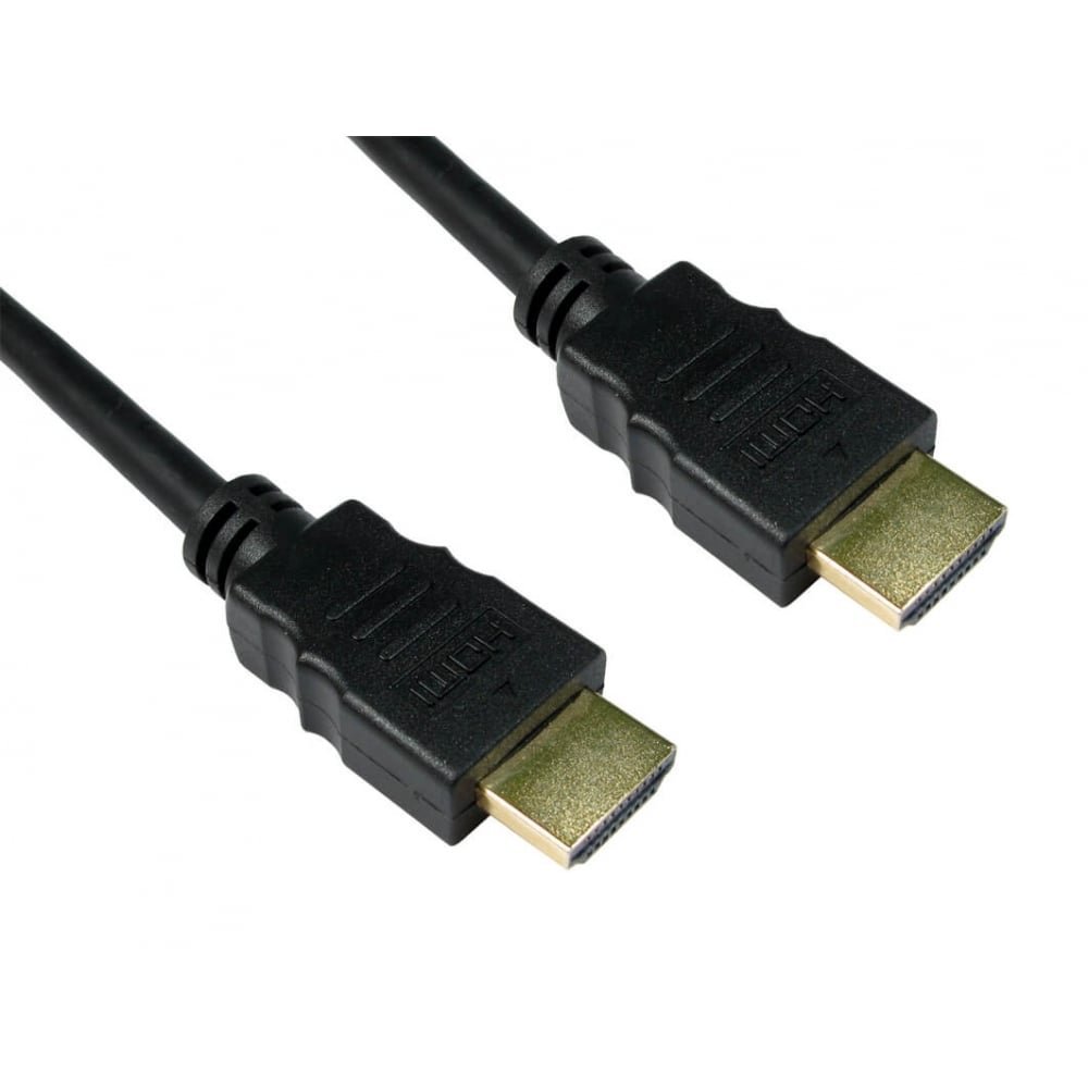 Express One 77HD4-311H HDMI Cable High Speed with Ethernet V2.0 Full HD 4K 3D, Black/Gold