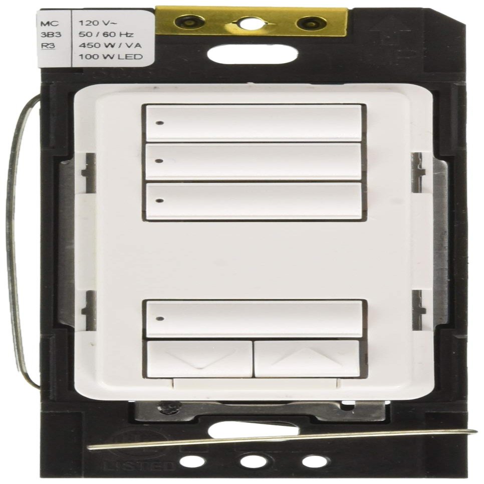 Lutron RRD-HN3S-WH Radiora 2 CL Hybrid Keypads White