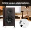 8 Pcs 25 x 4mm Universal Copper Speaker Spikes Pads Speaker Shock Base Pad Isolation Stand Feet Cone Base Mats Floor Disc(Silver) view 2