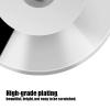 8 Pcs 25 x 4mm Universal Copper Speaker Spikes Pads Speaker Shock Base Pad Isolation Stand Feet Cone Base Mats Floor Disc(Silver) view 4
