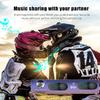 FreedConn Motorcycle Helmet Communication System T-COM SC 2Pack, 2-Way 800M Universal Helmet Bluetooth 5.0 Intercom kit with LCD Screen for Motorbike, Music Sharing/FM Radio/Siri/ IP65/ 2 in1 mic view 4