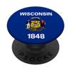 Wisconsin Flag PopSockets PopGrip: Swappable Grip for Phones & Tablets view 1