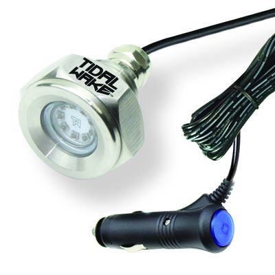 Tidal Wake Plug N' Play IP68 Underwater LED Boat Drain Plug Light, No Wiring Required, No Holes to Drill, Simply into Accessory Socket, Add Underwater Lighting in 5 Minutes! (Red)