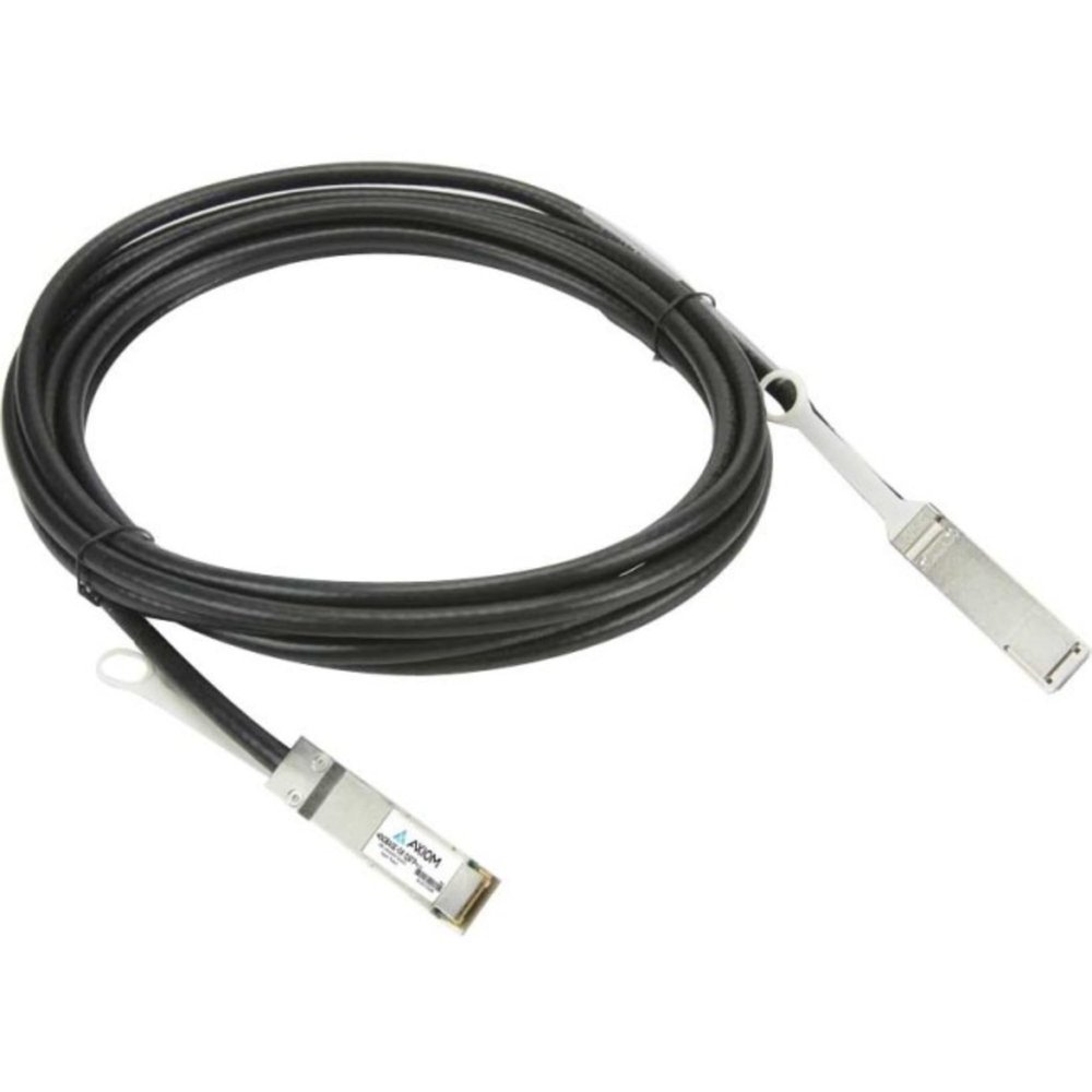 Axiom Memory - JH697A-AX Twinaxial Network Cable - Twinaxial for Network Device - 5 GB/s - 3.28 ft - 1 x QSFP+ Male Network - 1 x QSFP+ Male Network - Black