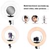 Yidoblo 18 inch LED Ring Light Kit Dimmable RGB/W Colors Photo Studio Video Portrait Film Selfie YouTube Photography Lighting Set with view 4