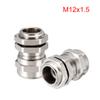 uxcell M12 Cable Gland Metal Waterproof Connector Wire Glands Joints for 3mm-6.5mm Dia Range view 2