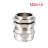 uxcell M20 Cable Gland Metal Waterproof Connector Wire Glands Joints for 6mm-12mm Dia Range view 2