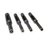 Sniper Steel Pin Starter Hollow Punch Set 4pc 1/16" 5/64" 3/32" 1/8, Non-Slip Starter Roll Pin Punch Set for Gunsmithing/Watch/Bike Repairing/Mullti-Purpose,Black view 1