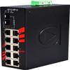 Antaira LNX-1202G-SFP Industrial-Grade 12-Port Unmanaged Gigabit Ethernet Switch, 2 SFP Slots, DIN-Rail Mount, -10 to 70C Operating Temperature, Redundant 12 to 48 VDC Power Input view 2