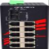 Antaira LNX-1202G-SFP Industrial-Grade 12-Port Unmanaged Gigabit Ethernet Switch, 2 SFP Slots, DIN-Rail Mount, -10 to 70C Operating Temperature, Redundant 12 to 48 VDC Power Input view 3