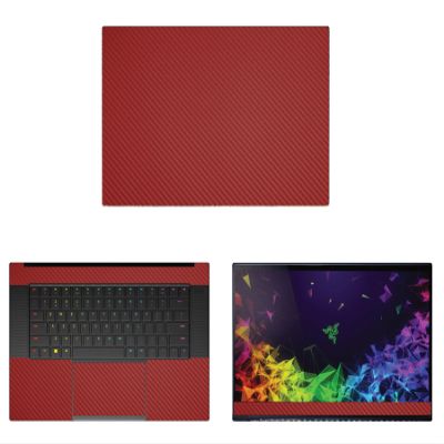 Decalrus - Protective Decal for Razer Blade 15 RZ09 (Released 2015) (15.6" Screen) Laptop RED Carbon Fiber Skin case Cover wrap CFrazerBlade15Red