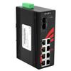 Antaira LNX-1002G-10G-SFP Industrial 10-Port Unmanaged Gigabit Ethernet Switch, Dual 10G SFP+ Slots, DIN-Rail Mount, Redundant 12 to 48 VDC Power Input view 1