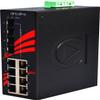 Antaira LNX-1204G-SFP Industrial-Grade 12-Port Unmanaged Gigabit Ethernet Switch, 4 SFP Slots, DIN-Rail Mount, -10 to 70C Operating Temperature, Redundant 12 to 48 VDC Power Input view 2