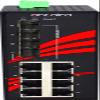 Antaira LNX-1204G-SFP Industrial-Grade 12-Port Unmanaged Gigabit Ethernet Switch, 4 SFP Slots, DIN-Rail Mount, -10 to 70C Operating Temperature, Redundant 12 to 48 VDC Power Input view 3