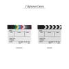 Andoer Dry Erase Acrylic Director Film Clapboard Movie TV Cut Action Scene Clapper Board Slate with Marker Pen, Black/White Stick, White view 3