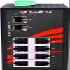Antaira LNX-0802C-SFP Industrial-Grade 8-Port Unmanaged Fast Ethernet Switch, 2 SFP Slots, DIN-Rail Mount, -10 to 70C Operating Temperature, Redundant 12 to 48 VDC Power Input view 3