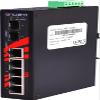 Antaira LNX-0702C-SFP Industrial-Grade 7-Port Unmanaged Fast Ethernet Switch, 2 SFP Slots, DIN-Rail Mount, -10 to 70C Operating Temperature, Redundant 12 to 48 VDC Power Input view 2