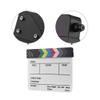 Andoer Dry Erase Acrylic Director Film Clapboard Movie TV Cut Action Scene Clapper Board Slate with Marker Pen, Black/White Stick, White view 3