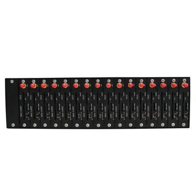 OSTENT Quad-Band GSM GPRS Modem Pool with Wavecom Q24PLUS Module 16 Ports USB Interface Emulated COM/RS232 at Commands SMS MMS TCP/IP US Plug Power Adapter