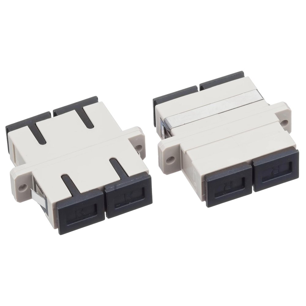 10Pack Fiber Optic Coupler Adapter SC-SC SC to SC Duplex om3 Multimode Cable Adapter Coupler Female to Female Connector Suit for OM1 OM2 OM3 OM4(10pcs/Lot)